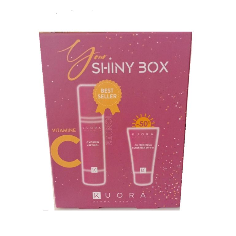 Pack KUORA Sérum Vitamine C + Rétinol & Écran Solaire Oil-Free SPF 50